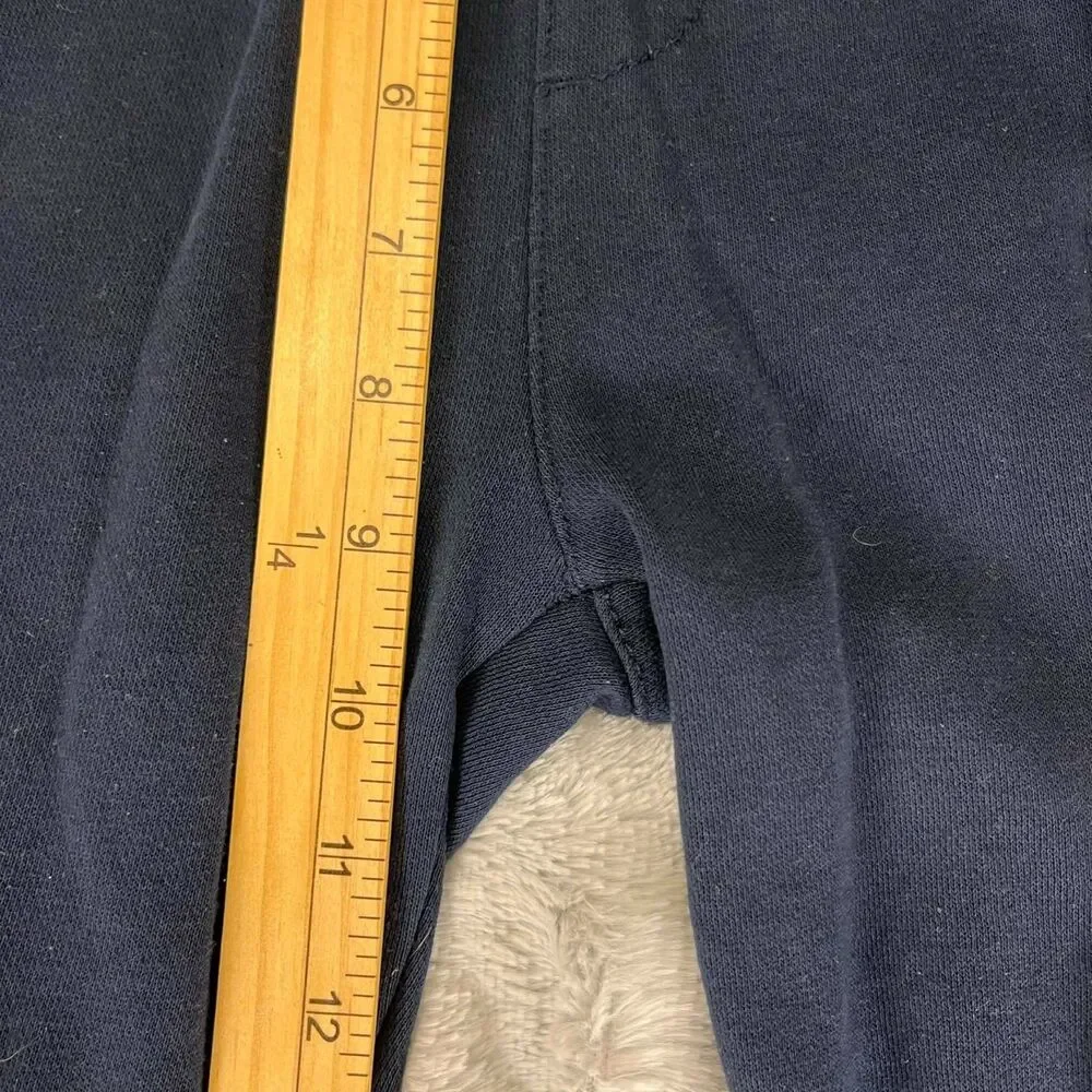 Old Navy Sweatpants Boys L 10-12 Navy Fleece Joggers Elastic Waist Cuffed Pants